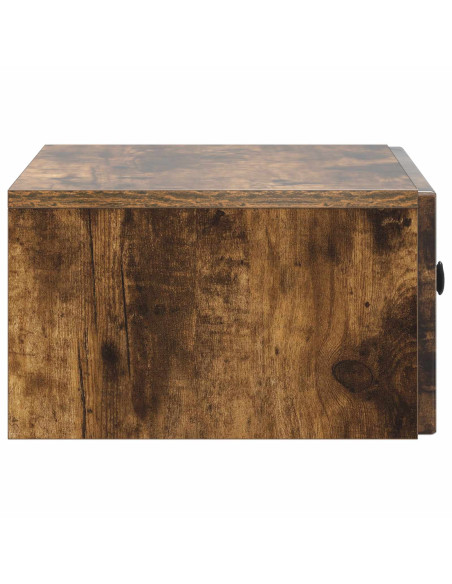 Mobiletto da notte a muro Rovere Fumo 49 x 34,5 x 20 cm