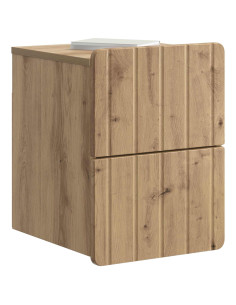 Mobiletto da notte a muro Rovere Artigianale 33 x 34,5 x 43 cm 2