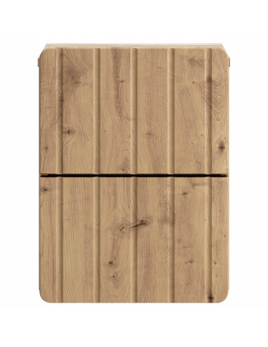Mobiletto da notte a muro Rovere Artigianale 33 x 34,5 x 43 cm