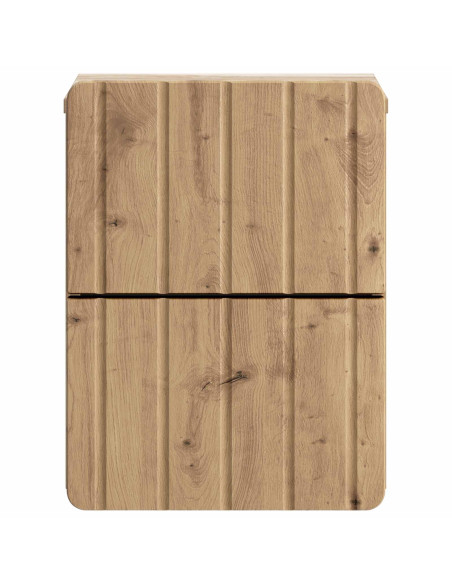 Mobiletto da notte a muro Rovere Artigianale 33 x 34,5 x 43 cm