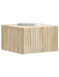 Mobiletto da notte a muro Rovere Sonoma 33 x 34,5 x 20 cm 2
