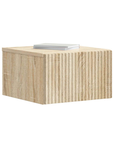 Mobiletto da notte a muro 2 pcs Rovere Sonoma 33 x 34,5 x 20 cm