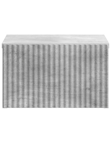 Mobiletto da notte a muro Grigio Cemento 33 x 34,5 x 20 cm