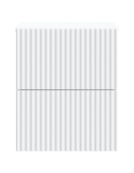 Mobiletto da notte a muro 2 pcs Bianco 33 x 34,5 x 40 cm