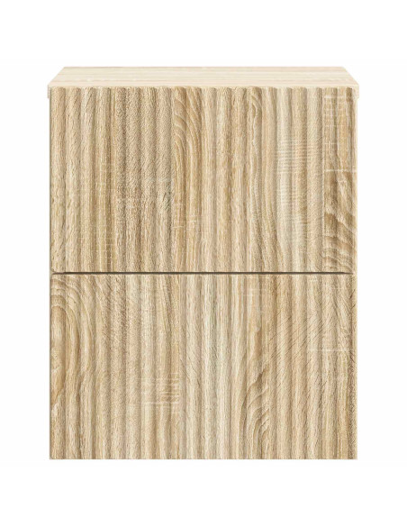 Mobiletto da notte a muro Rovere Sonoma 33 x 34,5 x 40 cm