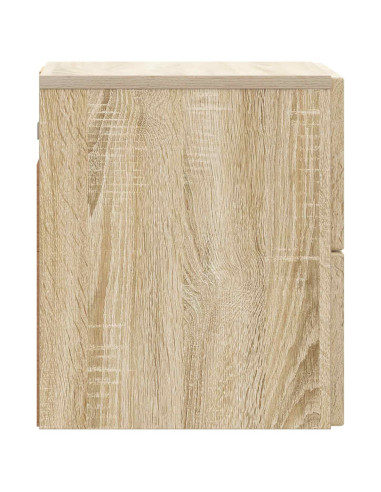 Mobiletto da notte a muro Rovere Sonoma 33 x 34,5 x 40 cm