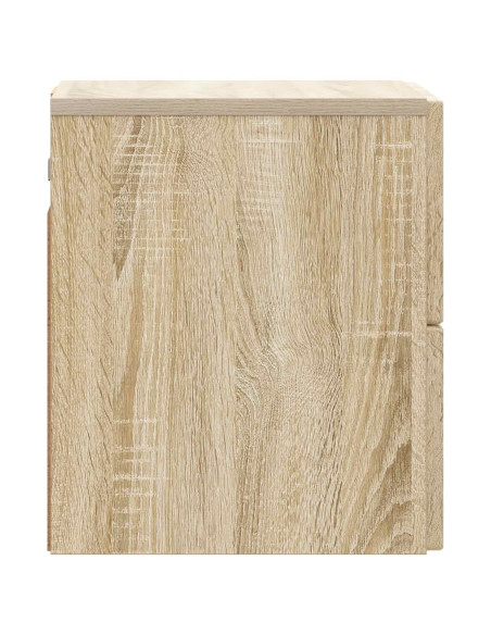 Mobiletto da notte a muro Rovere Sonoma 33 x 34,5 x 40 cm