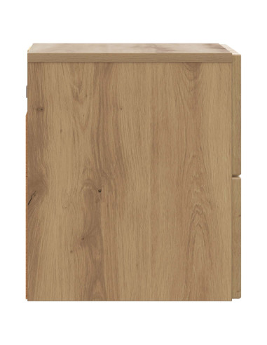 Mobiletto da notte a muro Rovere Artigianale 33 x 34,5 x 40 cm