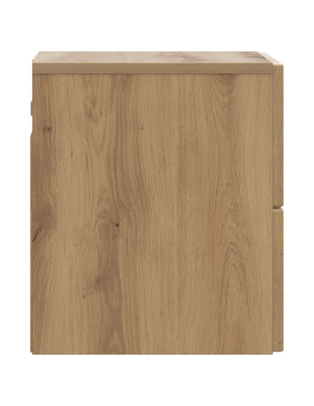 Mobiletto da notte a muro Rovere Artigianale 33 x 34,5 x 40 cm