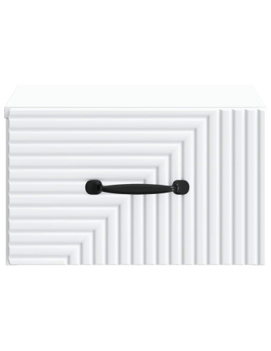 Mobiletto da notte a muro 2 pcs Bianco 34,5 x 33 x 20 cm