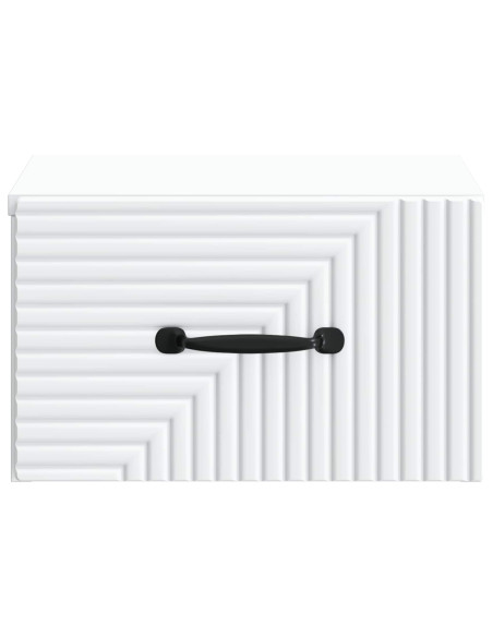 Mobiletto da notte a muro 2 pcs Bianco 34,5 x 33 x 20 cm