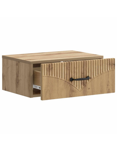 Mobiletto da notte a muro Rovere Artigianale 49 x 34,5 x 20 cm