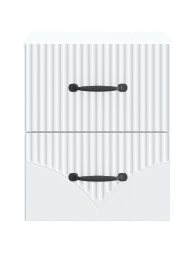 Mobiletto da notte a muro 2 pcs Bianco 34,5 x 33 x 40 cm