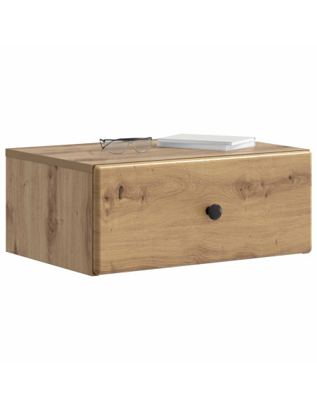 Mobiletto da notte a muro Rovere Artigianale 49 x 34,5 x 20 cm