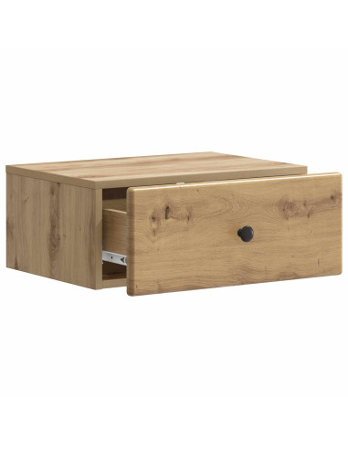 Mobiletto da notte a muro Rovere Artigianale 49 x 34,5 x 20 cm