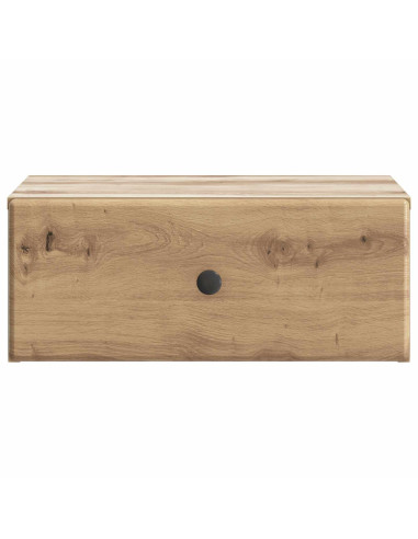 Mobiletto da notte a muro Rovere Artigianale 49 x 34,5 x 20 cm