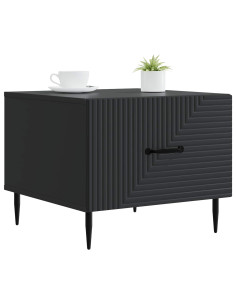Tavolino da salotto Nero 49 x 50 x 40 cm Legno ingegnerizzato 2
