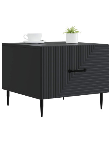 Tavolino da salotto Nero 49 x 50 x 40 cm Legno ingegnerizzato