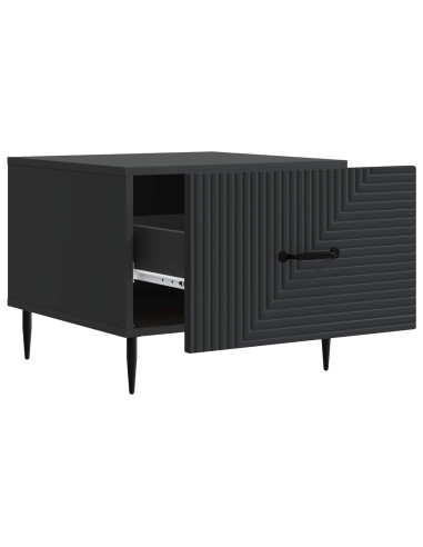 Tavolino da salotto Nero 49 x 50 x 40 cm Legno ingegnerizzato