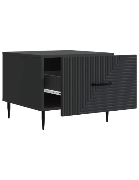 Tavolino da salotto Nero 49 x 50 x 40 cm Legno ingegnerizzato