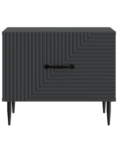 Tavolino da salotto Nero 49 x 50 x 40 cm Legno ingegnerizzato