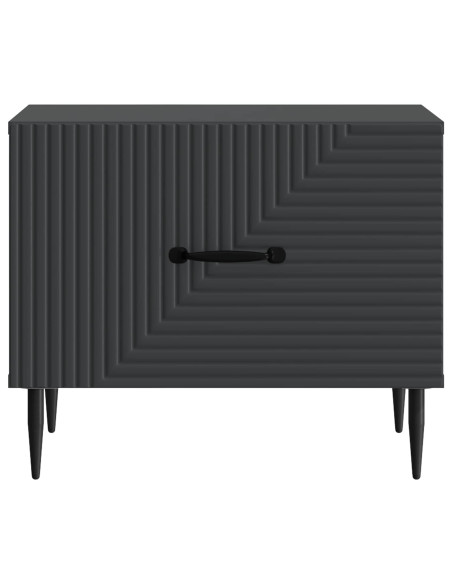 Tavolino da salotto Nero 49 x 50 x 40 cm Legno ingegnerizzato