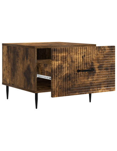 Tavolino da salotto con cassetto Rovere Fumo 49 x 50 x 40 cm