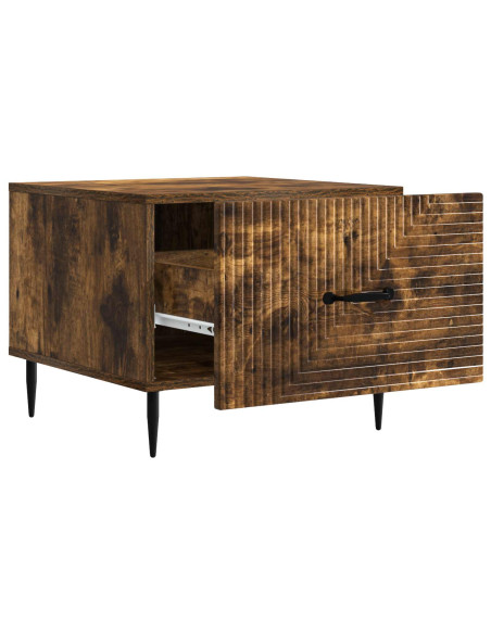 Tavolino da salotto con cassetto Rovere Fumo 49 x 50 x 40 cm