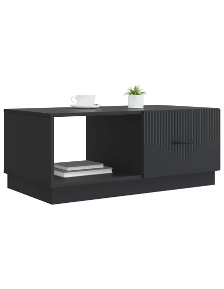 Tavolino da salotto Nero 90 x 50 x 37 cm Legno ingegnerizzato