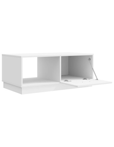 Tavolino da salotto Bianco Lucido 90 x 50 x 37 cm
