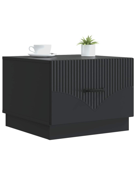 Tavolino da salotto Nero 49 x 50 x 37 cm Legno ingegnerizzato