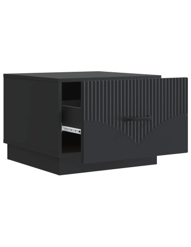 Tavolino da salotto Nero 49 x 50 x 37 cm Legno ingegnerizzato