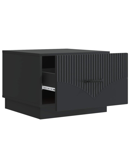 Tavolino da salotto Nero 49 x 50 x 37 cm Legno ingegnerizzato