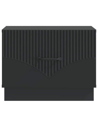 Tavolino da salotto Nero 49 x 50 x 37 cm Legno ingegnerizzato