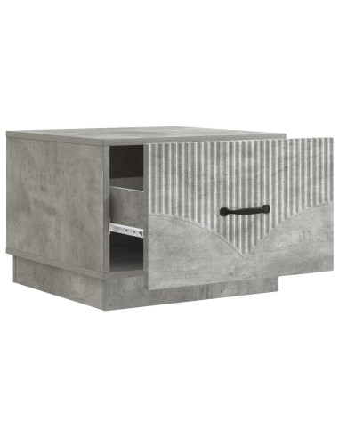 Tavolino da salotto con cassetto Grigio Cemento 49 x 50 x 37 cm