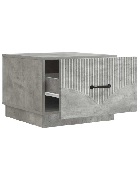 Tavolino da salotto con cassetto Grigio Cemento 49 x 50 x 37 cm