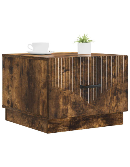 Tavolino da salotto con cassetto Rovere Fumo 49 x 50 x 37 cm