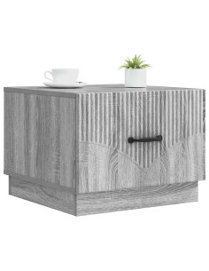 Tavolino da salotto con cassetto Grigio Sonoma 49 x 50 x 37 cm 2