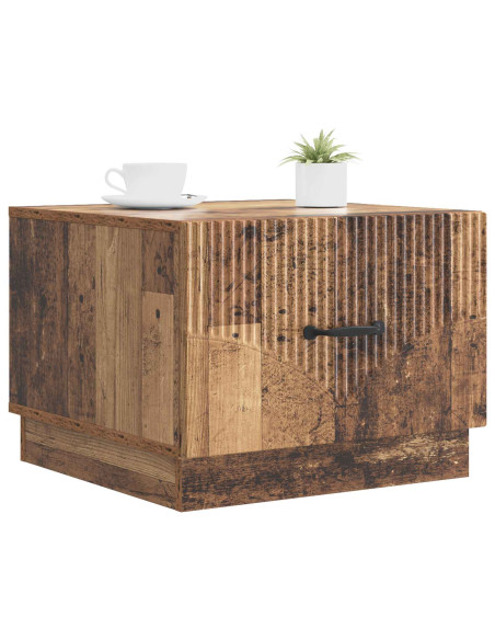Tavolino da salotto con cassetto Legno antico 49 x 50 x 37 cm