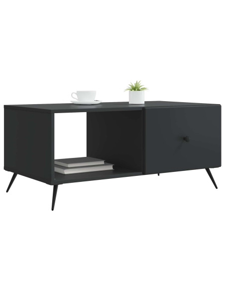 Tavolino da salotto Nero 90 x 50 x 40 cm Legno ingegnerizzato