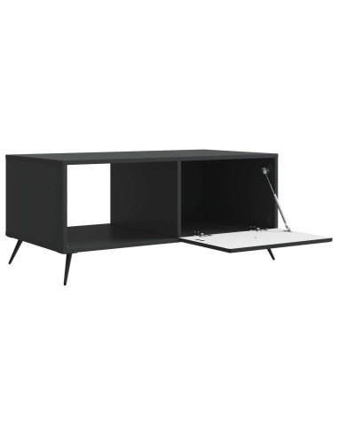 Tavolino da salotto Nero 90 x 50 x 40 cm Legno ingegnerizzato