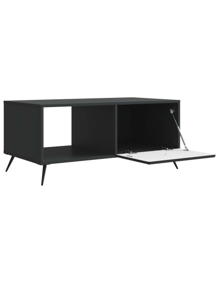 Tavolino da salotto Nero 90 x 50 x 40 cm Legno ingegnerizzato