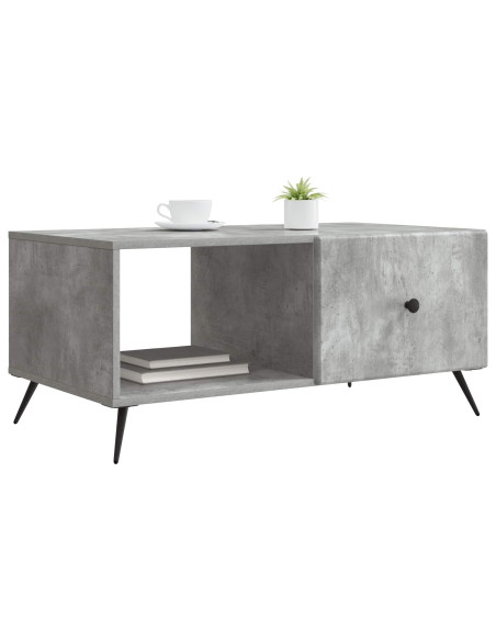 Tavolino da salotto Grigio Cemento 90 x 50 x 40 cm