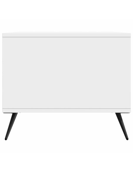 Tavolino da salotto Bianco Lucido 90 x 50 x 40 cm
