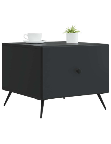 Tavolino da salotto Nero 49 x 50 x 40 cm Legno ingegnerizzato