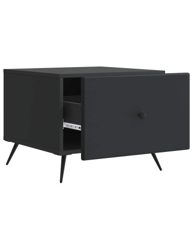 Tavolino da salotto Nero 49 x 50 x 40 cm Legno ingegnerizzato