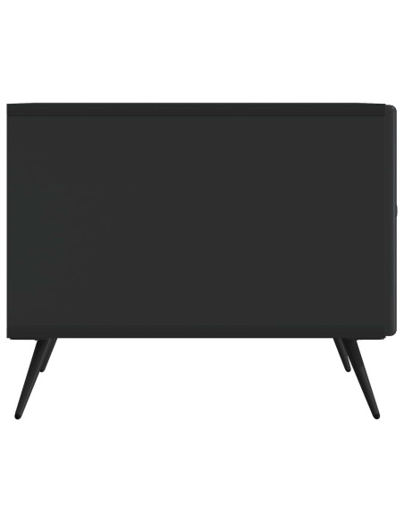 Tavolino da salotto Nero 49 x 50 x 40 cm Legno ingegnerizzato