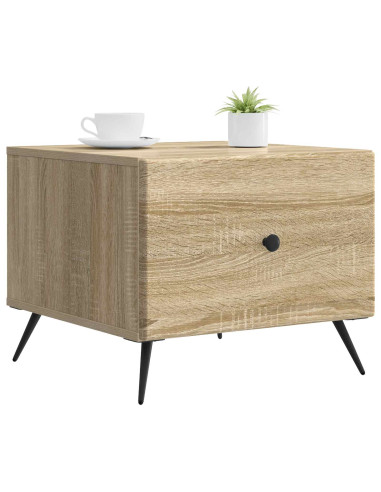 Tavolino da salotto con cassetto Rovere Sonoma 49 x 50 x 40 cm