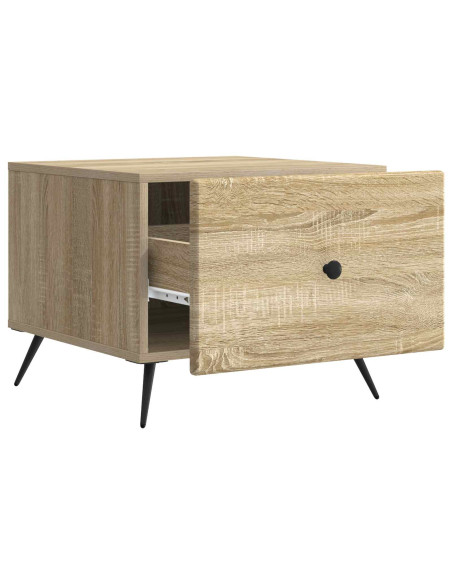 Tavolino da salotto con cassetto Rovere Sonoma 49 x 50 x 40 cm