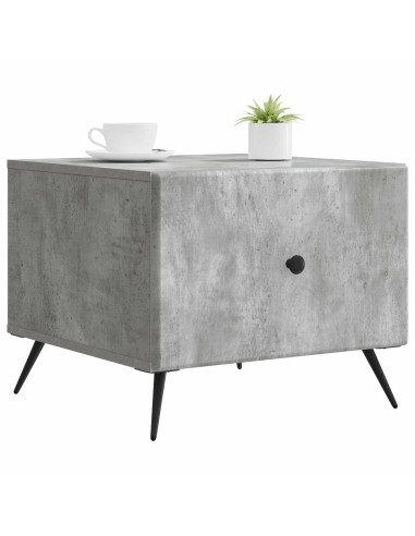 Tavolino da salotto con cassetto Grigio Cemento 49 x 50 x 40 cm